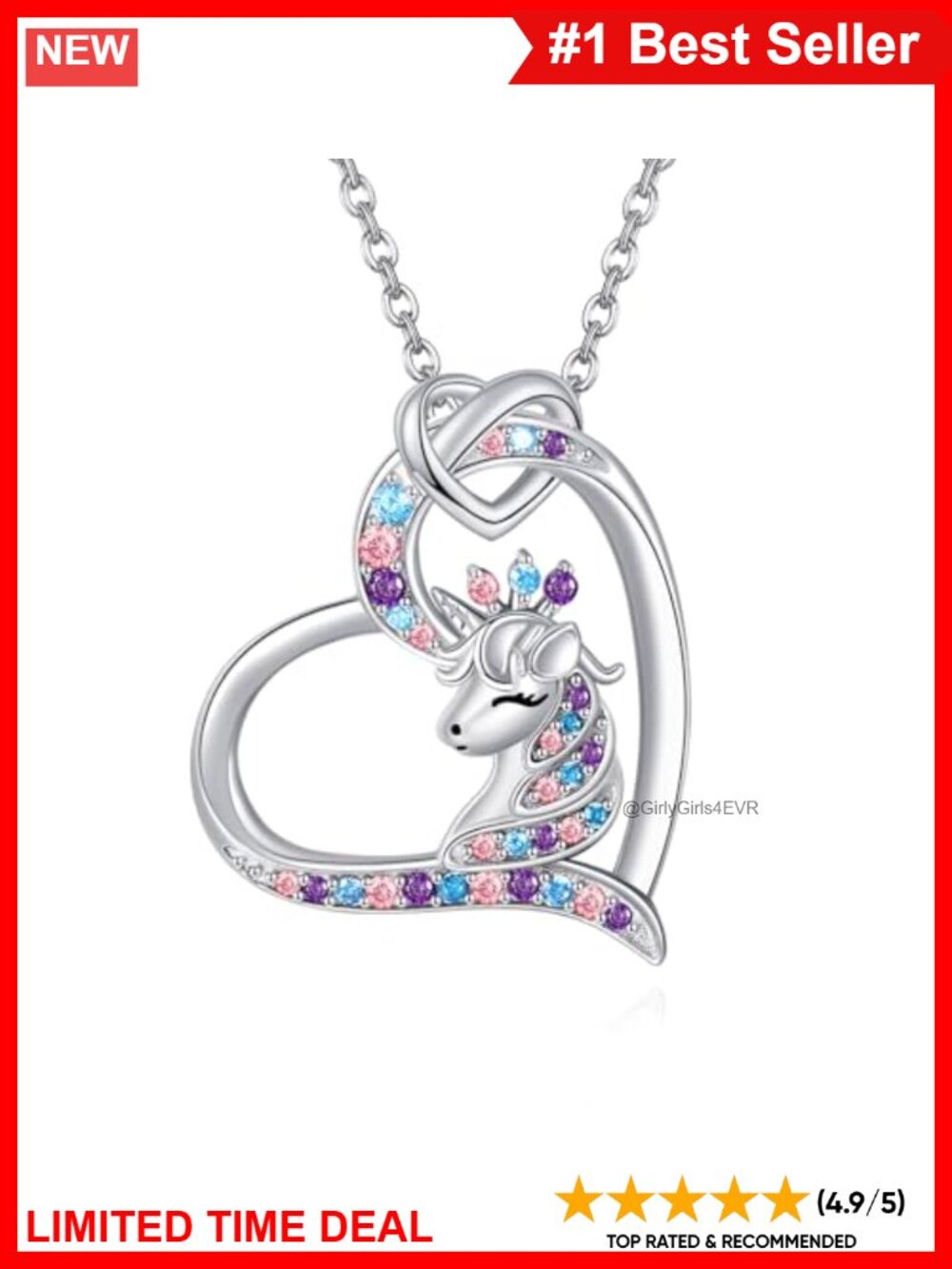 925 Sterling Silver Animal Pendant Necklace Adjustable Chain Gift for Women